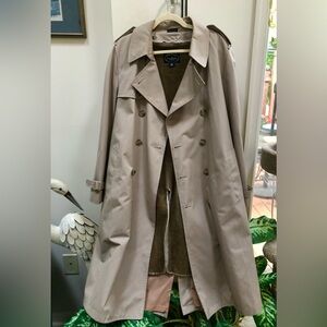 Oversized full length trench coat, lined with removable liner (very warm)